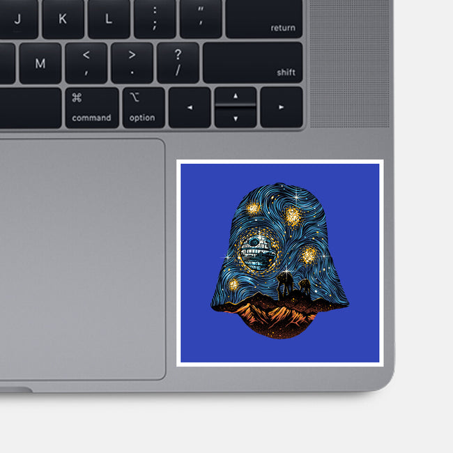 Starry Empire Night-None-Glossy-Sticker-glitchygorilla