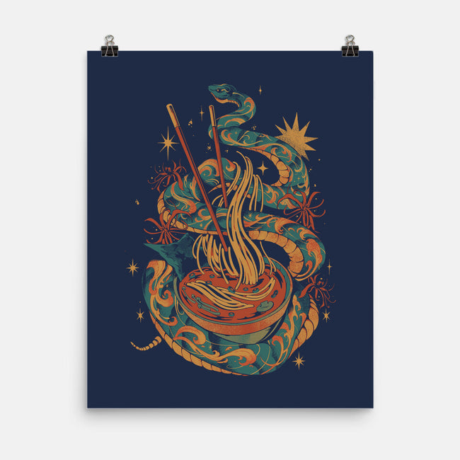 Snake's Ramen-None-Matte-Poster-ilustrata