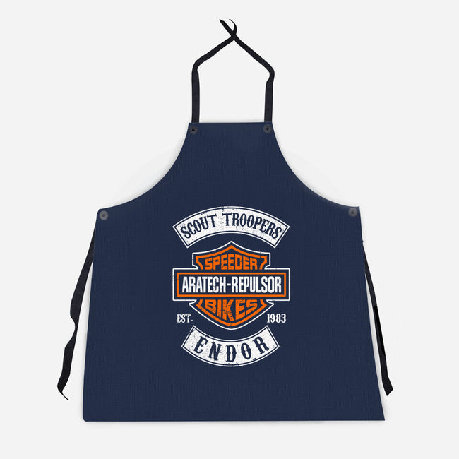 Speeder Bike Club-Unisex-Kitchen-Apron-DrMonekers