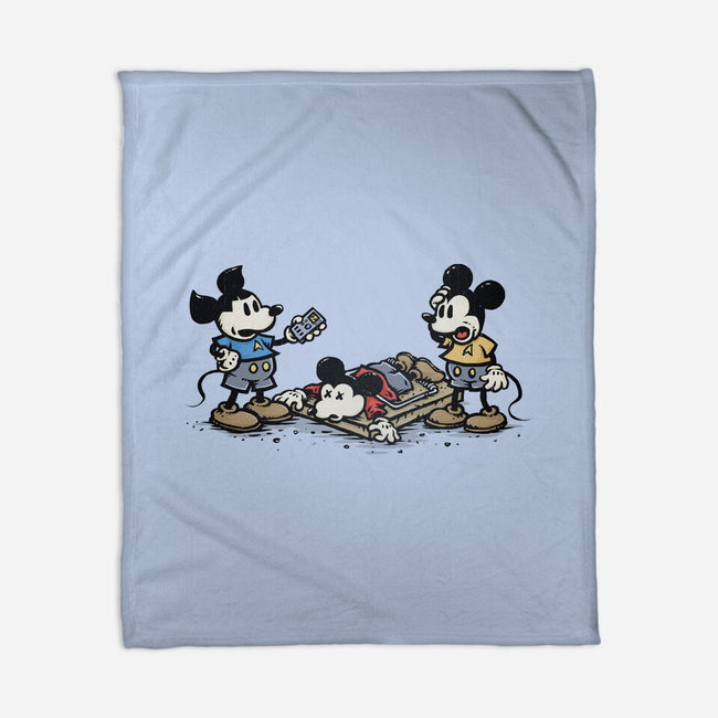 Red Shirt Mouse-None-Fleece-Blanket-kg07