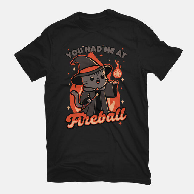 Magical Fireball Cat-Womens-Basic-Tee-Studio Mootant