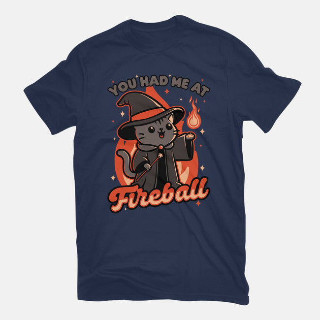 Magical Fireball Cat-Womens-Basic-Tee-Studio Mootant