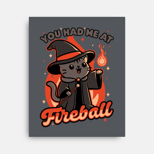 Magical Fireball Cat-None-Stretched-Canvas-Studio Mootant