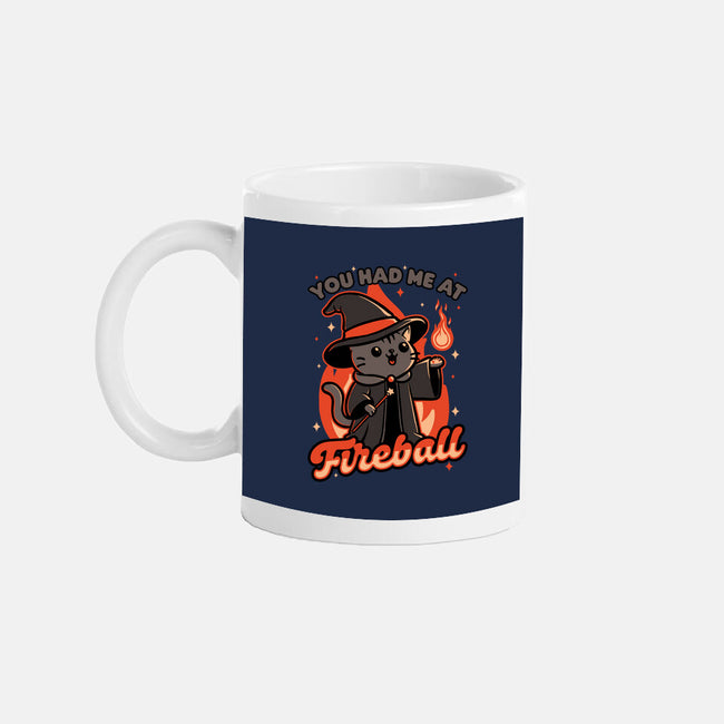 Magical Fireball Cat-None-Mug-Drinkware-Studio Mootant