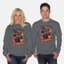 Magical Fireball Cat-Unisex-Crew Neck-Sweatshirt-Studio Mootant