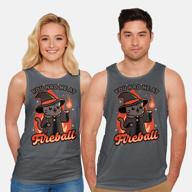 Magical Fireball Cat-Unisex-Basic-Tank-Studio Mootant