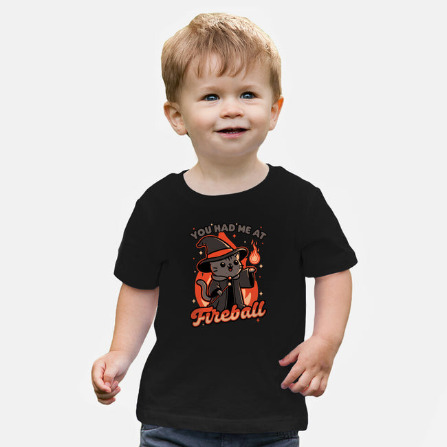 Magical Fireball Cat-Baby-Basic-Tee-Studio Mootant