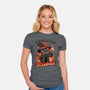 Magical Fireball Cat-Womens-Fitted-Tee-Studio Mootant