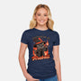 Magical Fireball Cat-Womens-Fitted-Tee-Studio Mootant