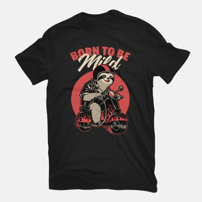 Radical Sloth Biker-Womens-Fitted-Tee-Studio Mootant