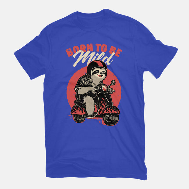 Radical Sloth Biker-Womens-Fitted-Tee-Studio Mootant