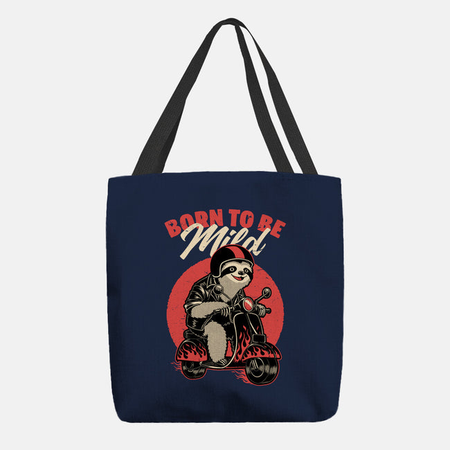 Radical Sloth Biker-None-Basic Tote-Bag-Studio Mootant