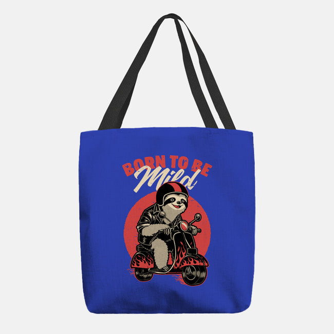 Radical Sloth Biker-None-Basic Tote-Bag-Studio Mootant