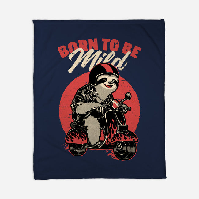 Radical Sloth Biker-None-Fleece-Blanket-Studio Mootant