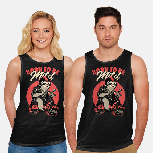 Radical Sloth Biker-Unisex-Basic-Tank-Studio Mootant