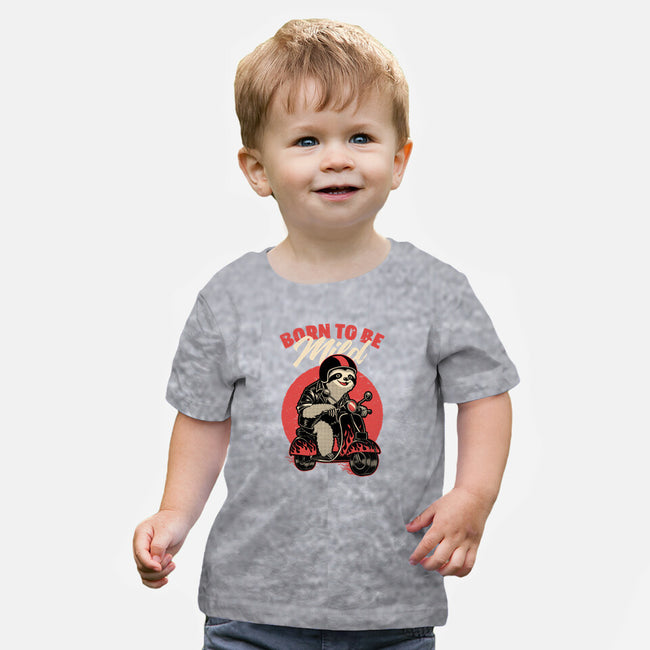 Radical Sloth Biker-Baby-Basic-Tee-Studio Mootant