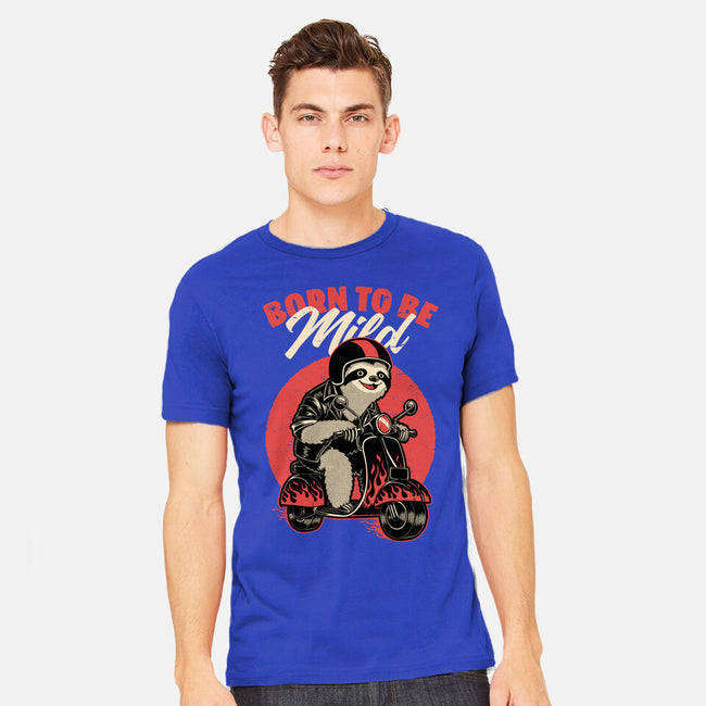 Radical Sloth Biker-Mens-Heavyweight-Tee-Studio Mootant