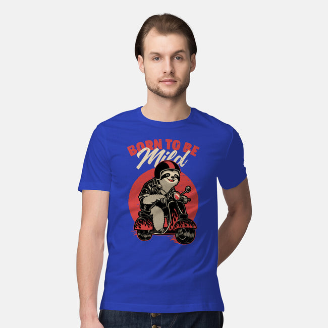 Radical Sloth Biker-Mens-Premium-Tee-Studio Mootant