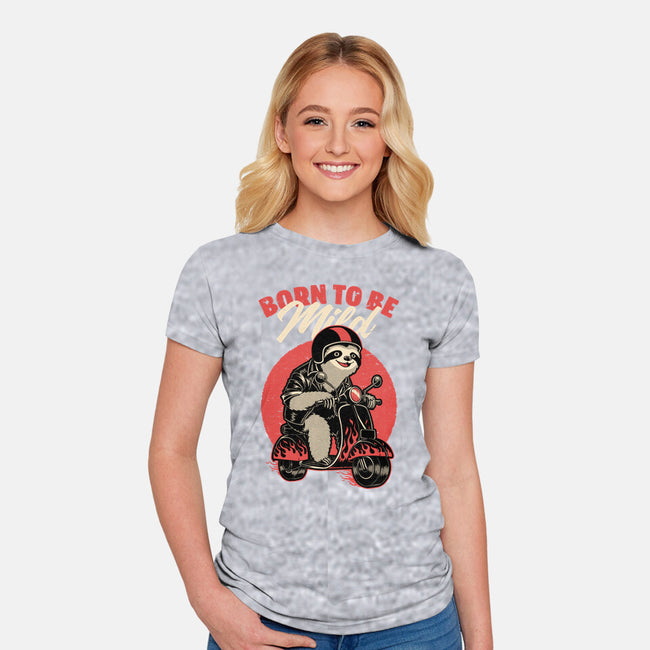 Radical Sloth Biker-Womens-Fitted-Tee-Studio Mootant