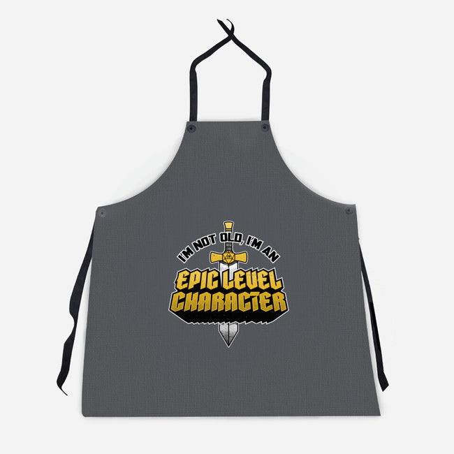 Old RPG Epic Character-Unisex-Kitchen-Apron-Studio Mootant