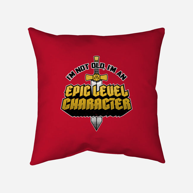 Old RPG Epic Character-None-Removable Cover w Insert-Throw Pillow-Studio Mootant