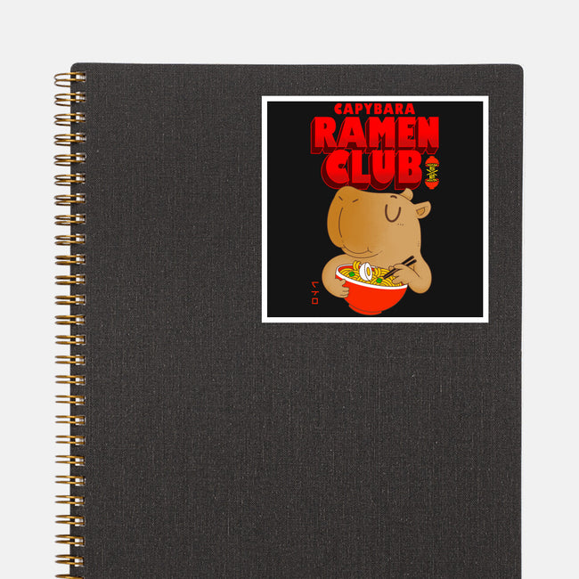 Capybara Ramen Club-None-Glossy-Sticker-Tri haryadi