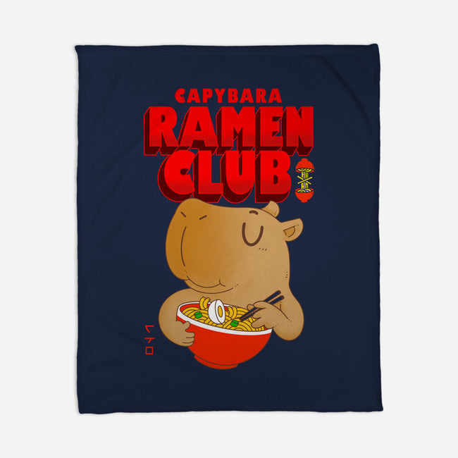 Capybara Ramen Club-None-Fleece-Blanket-Tri haryadi