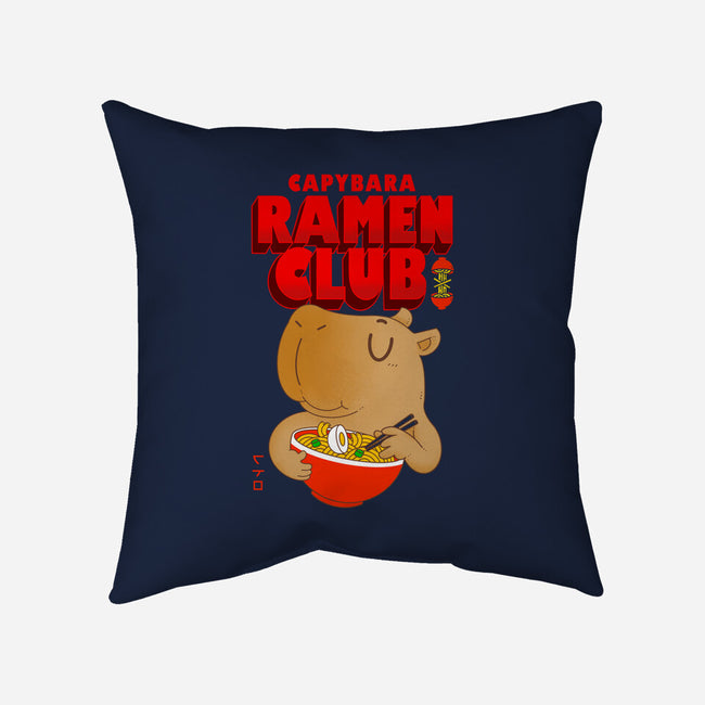 Capybara Ramen Club-None-Removable Cover w Insert-Throw Pillow-Tri haryadi