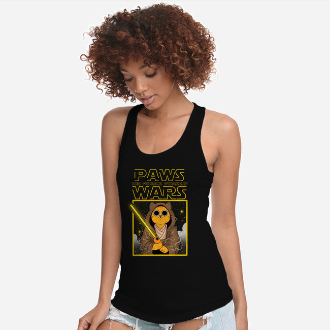 Paws Wars-Womens-Racerback-Tank-Tri haryadi