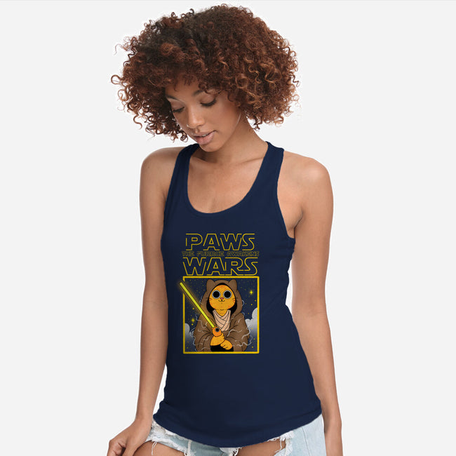 Paws Wars-Womens-Racerback-Tank-Tri haryadi