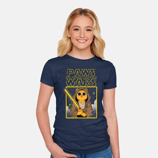 Paws Wars-Womens-Fitted-Tee-Tri haryadi