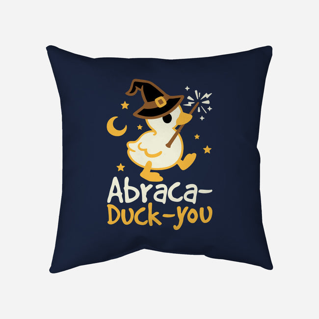 Abraca-duck-you-None-Removable Cover w Insert-Throw Pillow-NemiMakeit