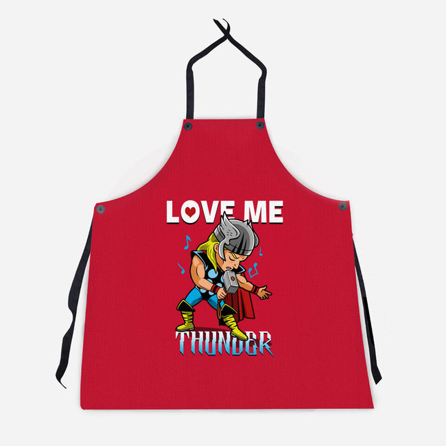 Love Me Thunder-Unisex-Kitchen-Apron-Boggs Nicolas