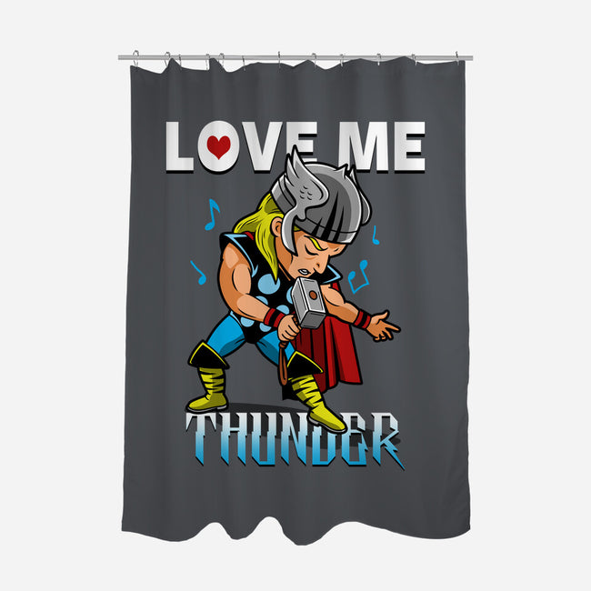 Love Me Thunder-None-Polyester-Shower Curtain-Boggs Nicolas