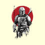 Mandalorian Bounty Hunter Sumi-e-None-Matte-Poster-DrMonekers