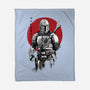 Mandalorian Bounty Hunter Sumi-e-None-Fleece-Blanket-DrMonekers