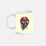 Mandalorian Bounty Hunter Sumi-e-None-Mug-Drinkware-DrMonekers