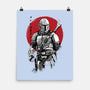 Mandalorian Bounty Hunter Sumi-e-None-Matte-Poster-DrMonekers