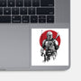 Mandalorian Bounty Hunter Sumi-e-None-Glossy-Sticker-DrMonekers