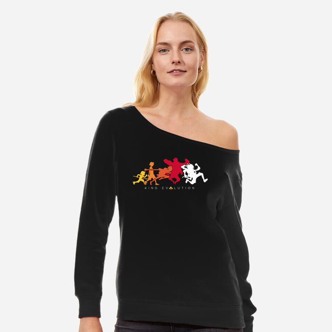 King Evolution-Womens-Off Shoulder-Sweatshirt-se7te