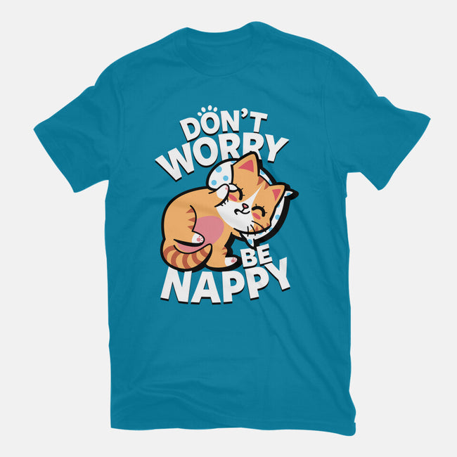 Don't Worry Be Nappy-Womens-Fitted-Tee-Boggs Nicolas