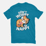 Don't Worry Be Nappy-Womens-Fitted-Tee-Boggs Nicolas