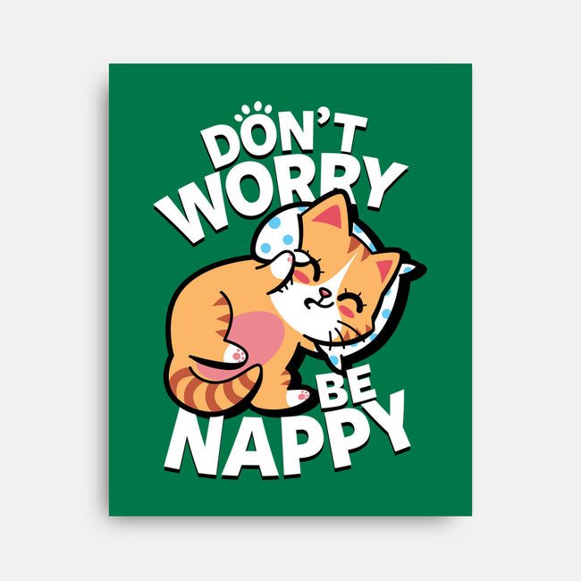 Don't Worry Be Nappy-None-Stretched-Canvas-Boggs Nicolas