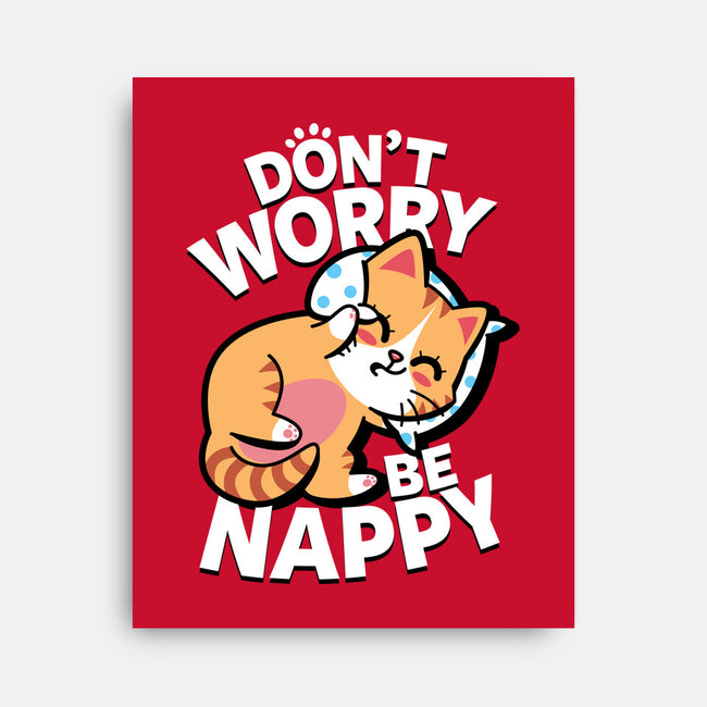 Don't Worry Be Nappy-None-Stretched-Canvas-Boggs Nicolas