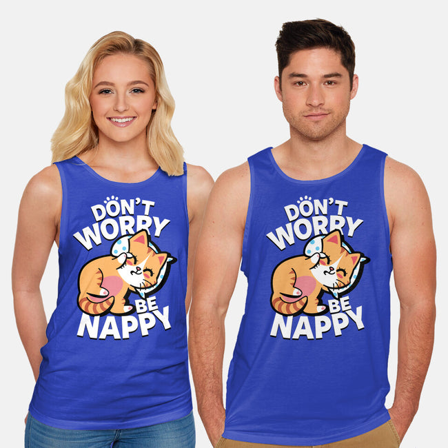 Don't Worry Be Nappy-Unisex-Basic-Tank-Boggs Nicolas