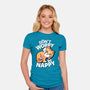 Don't Worry Be Nappy-Womens-Fitted-Tee-Boggs Nicolas