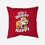 Don't Worry Be Nappy-None-Removable Cover w Insert-Throw Pillow-Boggs Nicolas