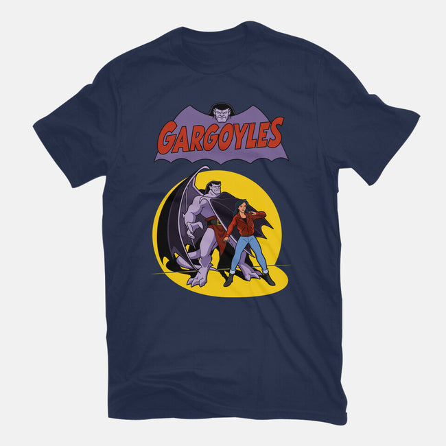 Gargoyles Cover-Womens-Fitted-Tee-jasesa