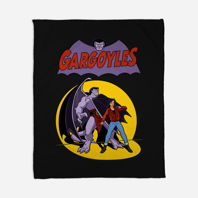 Gargoyles Cover-None-Fleece-Blanket-jasesa