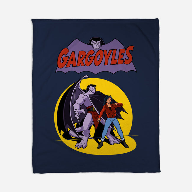 Gargoyles Cover-None-Fleece-Blanket-jasesa